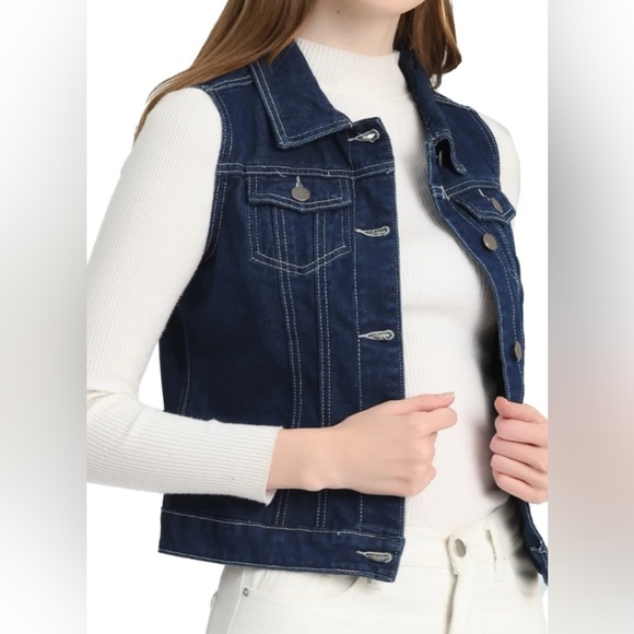 Torrid Blue Denim Vest - Picture 1 of 11